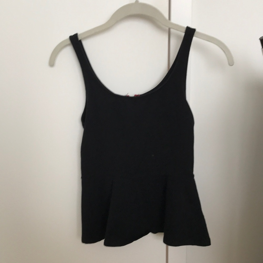 Express Black Peplum top, size XS
